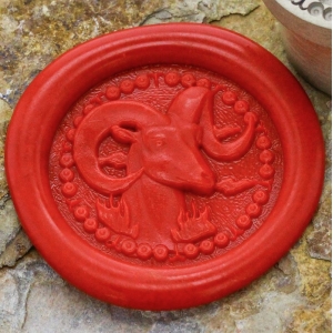 Aries Sign Peel and Stick Wax Seals